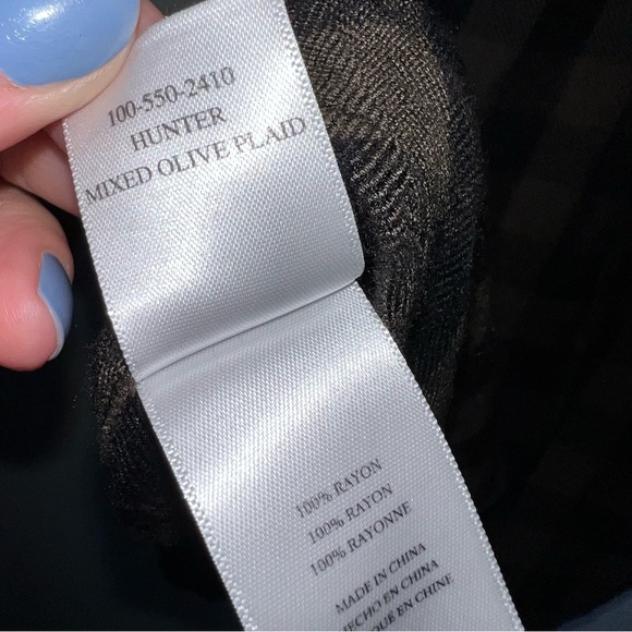 Rails Hunter Flannel Shirt-Button Front-Mixed Olive Plaid-Small - Picture 9 of 9